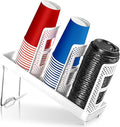 Paper Cup and Lid Holder, Disposable Coffee Cup Dispenser, 3-Slot Upright Paper by Wymulot