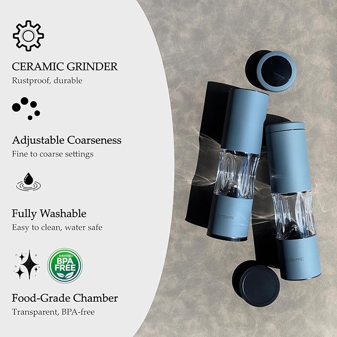 Salt and Pepper Grinder Set - Image 3