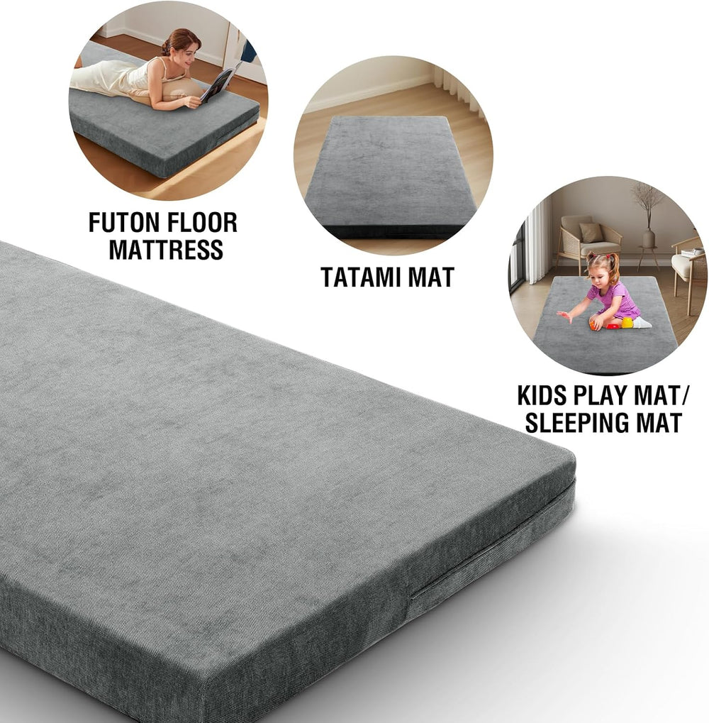 H.VERSAILTEX Twin Size Armless Futon Mattress Covers for Traditional Japanese...