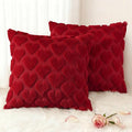 decorUhome Valentine’s Day Soft Plush Throw Pillow Covers 16x16 Inch Set of 2 by decorUhome