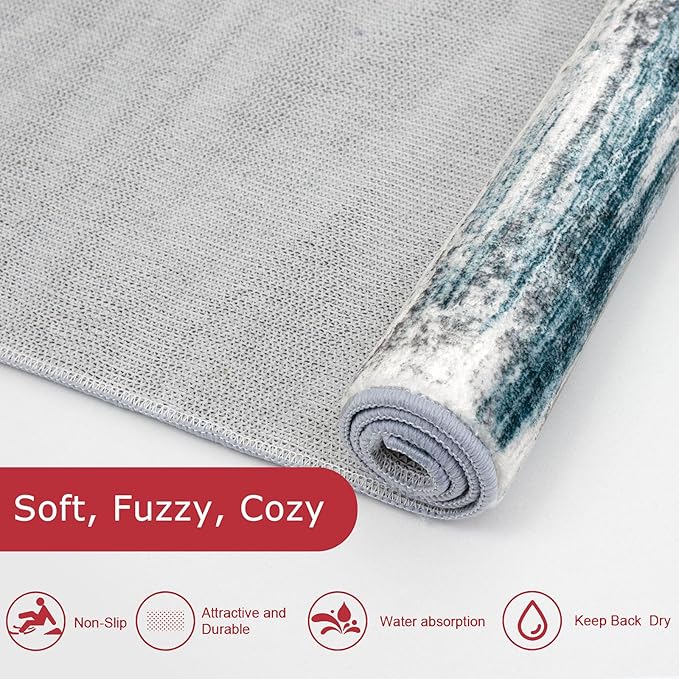 KOZYFLY Runner Rug 3x8 Modern Ombre Runners - Image 6