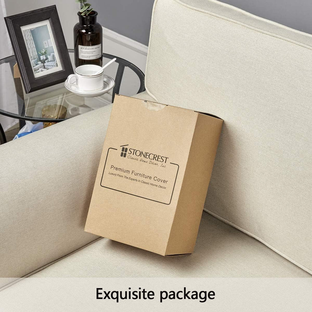 STONECREST Recliner Chair Cover, Water Resistant Velvet Quilted Slipcover, St...