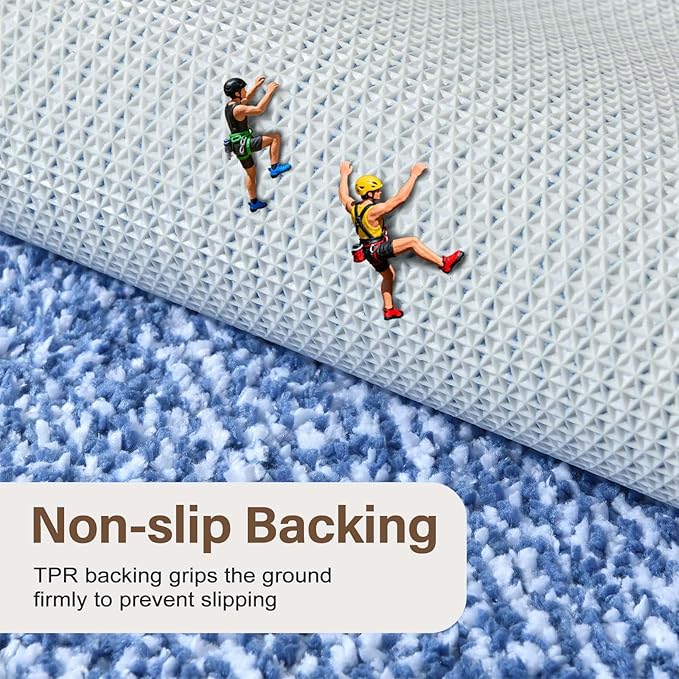 Bathroom Rugs 30x20 Non Slip Washable, Soft Absorbent Quick Dry Mats - Image 5