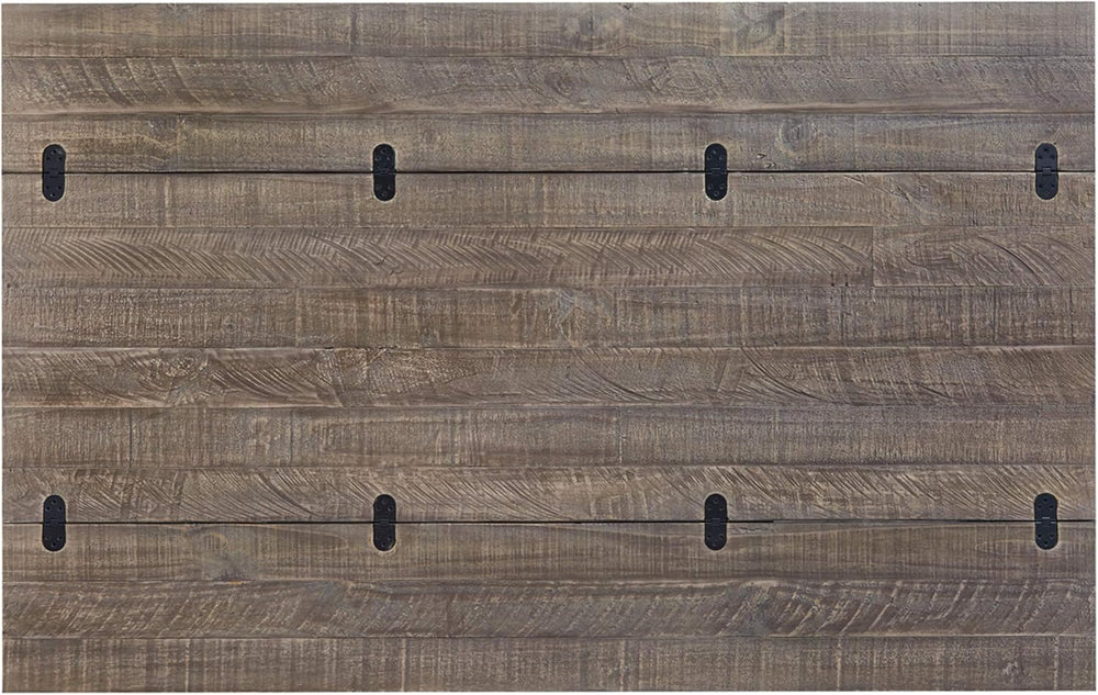 Signature Design by Ashley 1-Piece Farmhouse Sofa Table, Flip Top