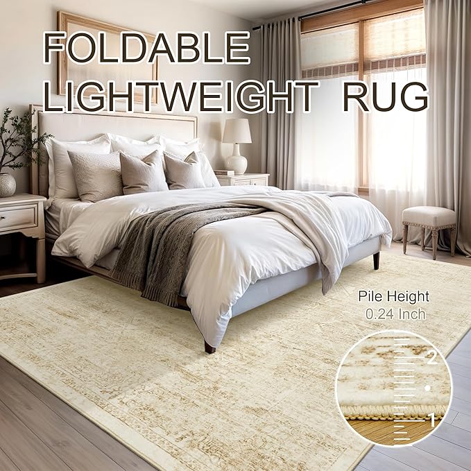 Washable Area Rug 9x12, Large Soft Rugs - Image 6