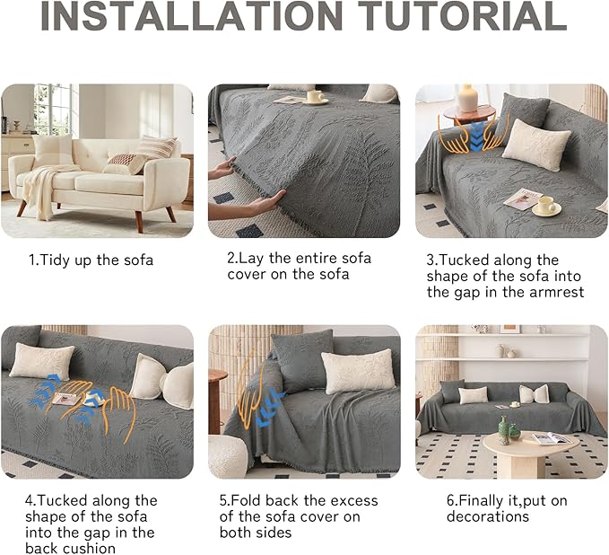HANDONTIME Washable Couch Covers - Image 7