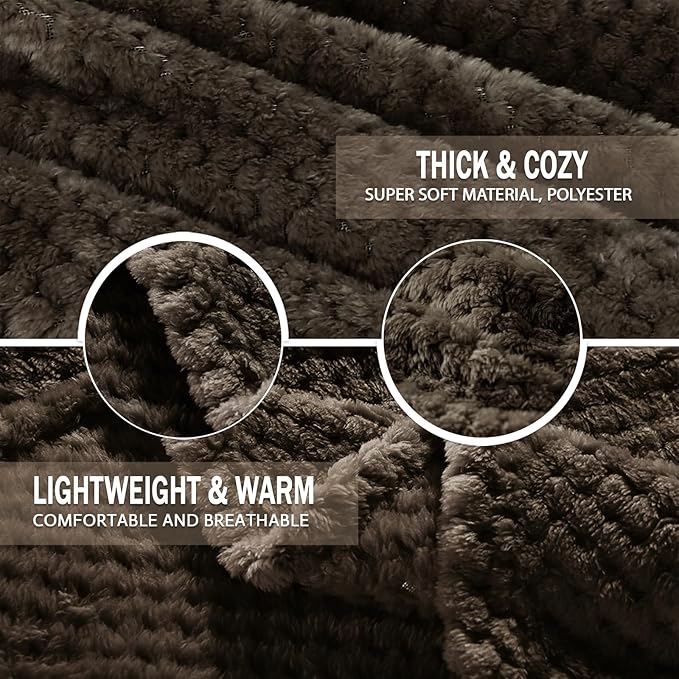 Exclusivo Mezcla Fleece Bed Blanket King Size, Super Soft and Warm Blankets - Image 8