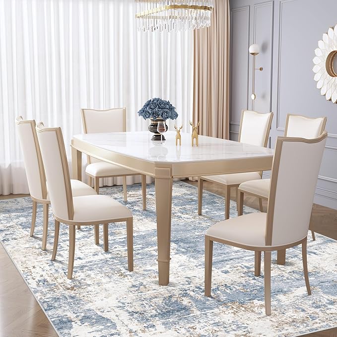 XLUEZ 6x9 Area Rugs for Living Room, Washable Modern Abstract Large Area Rug - Image 3