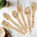 CUTHOLLOW 6PCS Funny Duck Wooden Kitchen Cooking Utensil Set, 11.9in Non Toxic by CUTHOLLOW