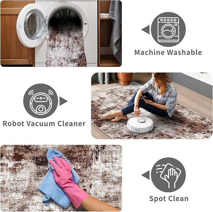 4x10 Wide Washable Runner Rug: Easy-to-Clean Runners - Image 3