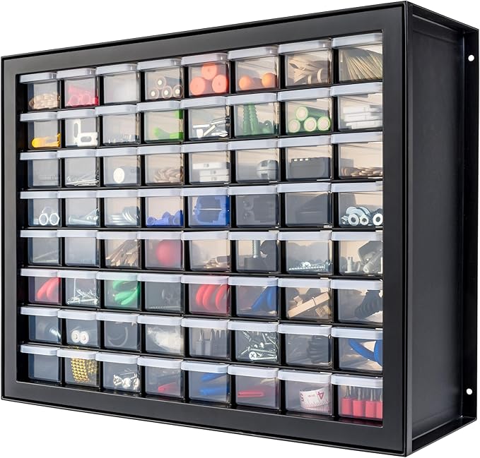 IRIS USA Small Parts Storage Cabinet, Made in USA, 64-Drawer Organizer by IRISUSA