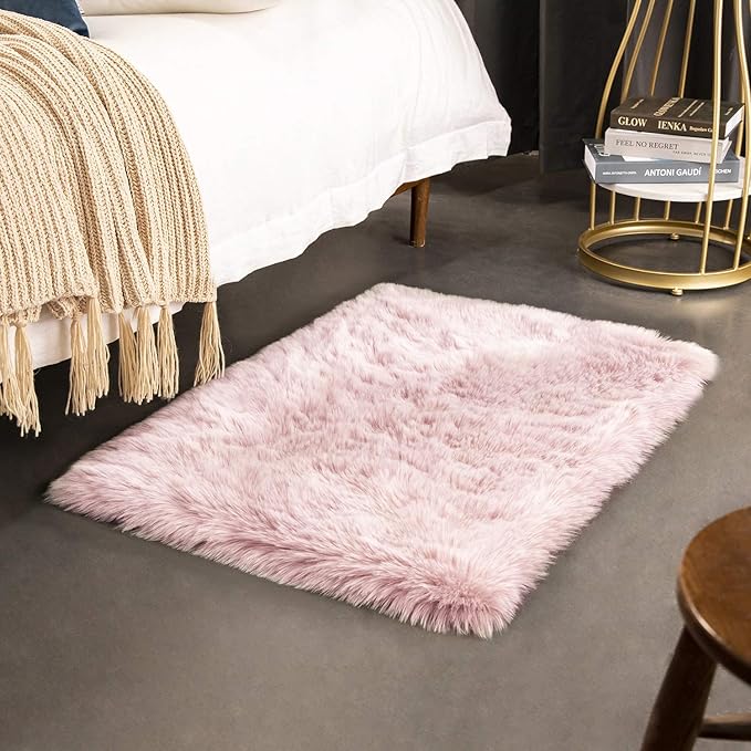 Ashler HOME DECO Soft Fox Faux Fur Chair Couch Cover Area Rug - Image 2