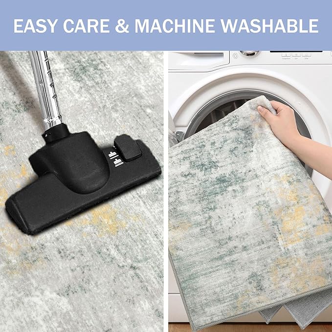 IOHOUZE Abstract Runner Rug 2x6 Ft Washable Runners - Image 3