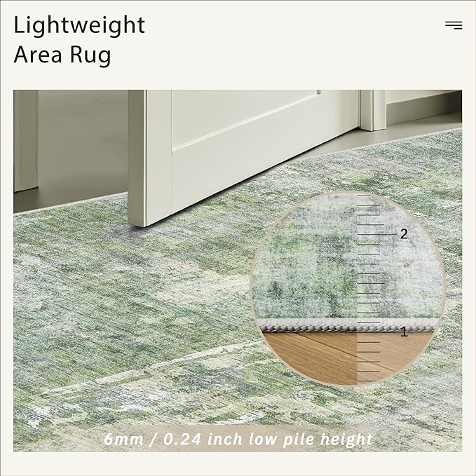 Runner Rug 2x8 Washable Non-Slip Hallway Runner Rugs - Image 7