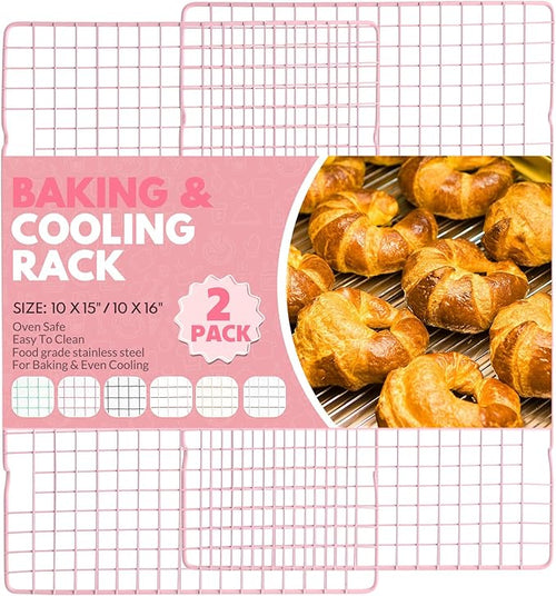 2 PCS Cooling Racks for Cooking and Baking, 16x10 Inches Stainless Steel by Unknown