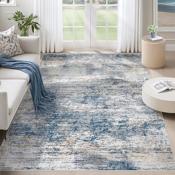 XLUEZ 5x7 Area Rugs for Living Room, Washable Modern Abstract Large Area Rug by XLUEZ