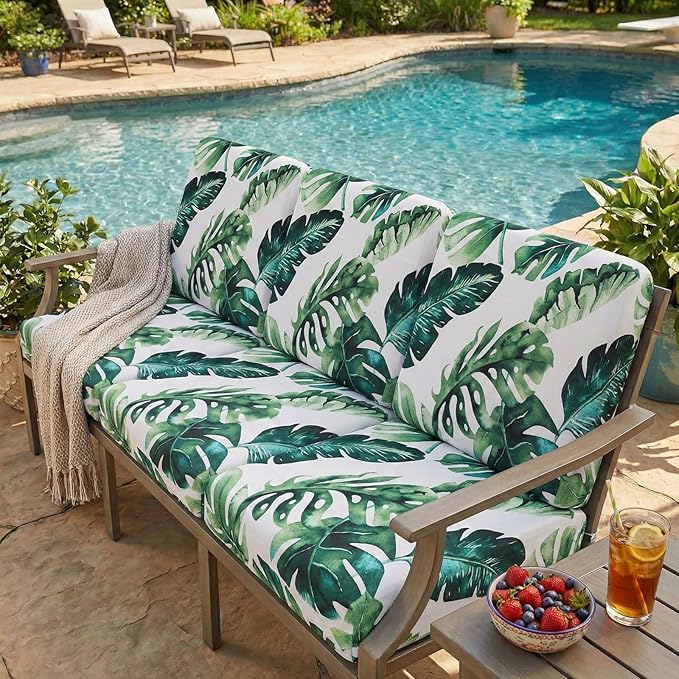 hyha Printed Couch Cushion Covers, Floral Sofa Covers Washable - Image 7