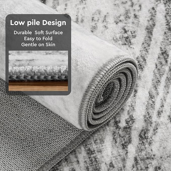 8x10 Area Rugs for Living Room-Machine Washable Rug Ultra Soft Non Slip Area - Image 4