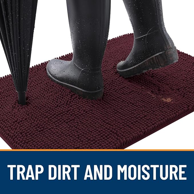 OLANLY Dog Door Mat for Muddy Paws 70x32, Absorbs Moisture and Dirt, Absorbent - Image 2
