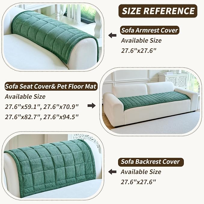Couch Covers for Dogs Washable, Non Slip Couch Covers for Loveseat Sofa Pet - Image 3