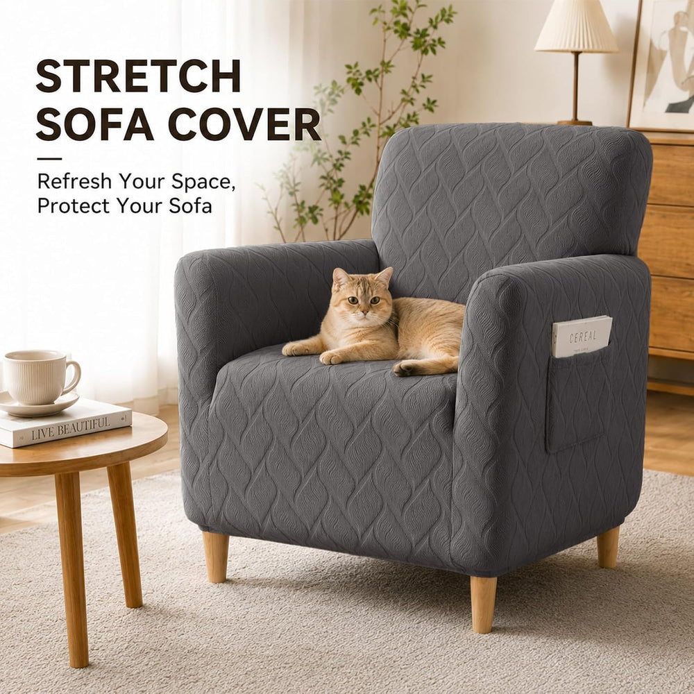 LiveGo Banquet Armchair Slipcovers Chair Slipcovers with Arms