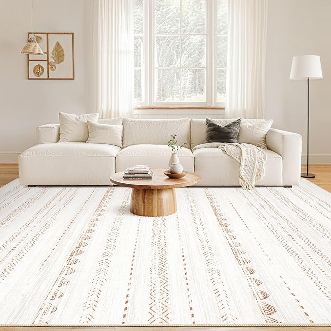 Nakagishi Area Rug Living Room Rugs: 6x10 Large Soft Machine Washable Boho - Image 4