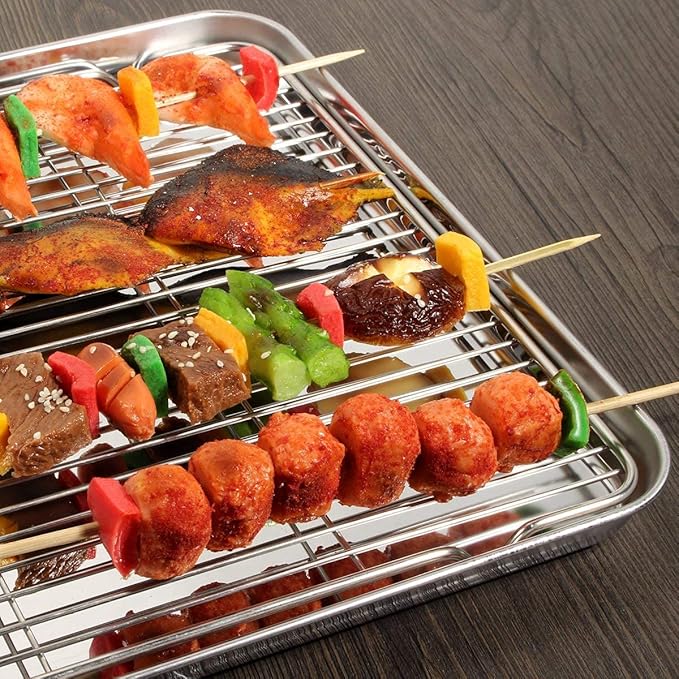 Stainless Steel Cooling Racks, 8.6L x 6.2W x 0.5H Inch, Wire Racks - Image 6