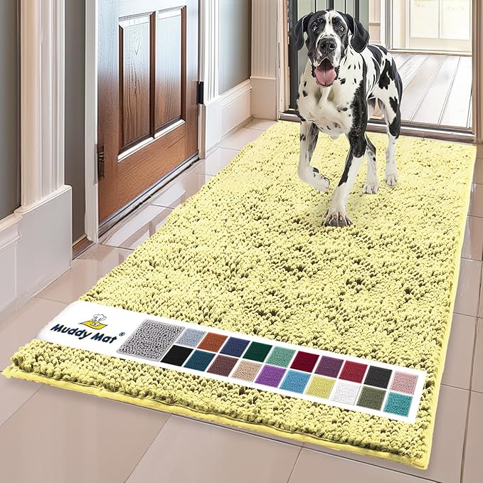 Muddy Mat® | Super Absorbent Door Mat Indoor, Microfiber Quick Dry Chenille by MuddyMat%C2%AE