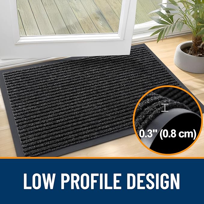 OLANLY Front Door Mat Indoor Outdoor Entrance, Waterproof Heavy Duty Doormat - Image 4