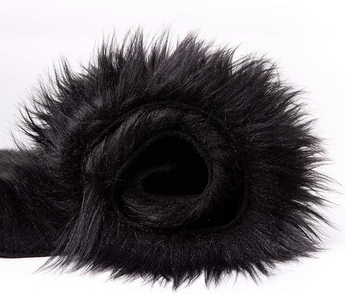 Ashler faux fur rug, Fluffy Shaggy Area Rug Ultra Soft 3 x 3 Feet Round Fur Rug - Image 7