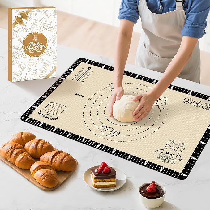 Silicone Baking Mat with Recipes, Silicone Mat by MimekitchenKitchenHelper
