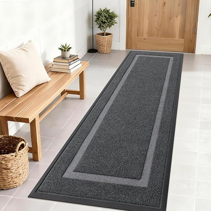 OLANLY Front Door Mat Indoor Outdoor Entrance, Waterproof All-Season, by OLANLY