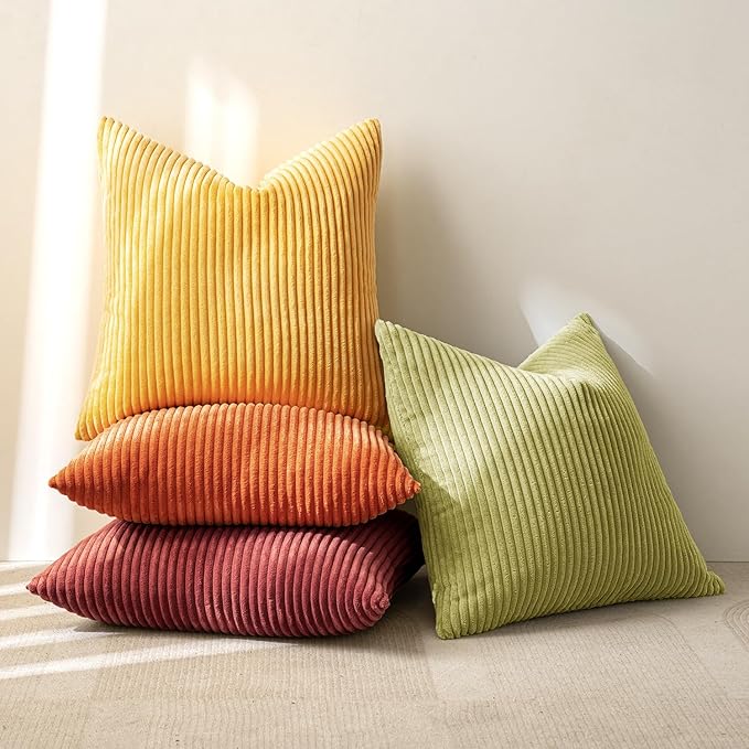 MIULEE Decorative Throw Pillow Covers 20x20 Inch Set of 4, Vibrant Cushion - Image 6