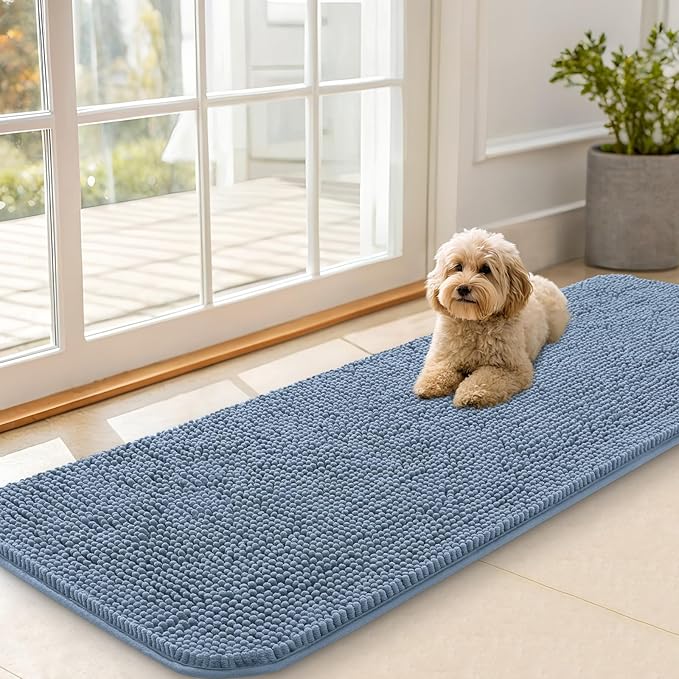 OLANLY Dog Door Mat for Muddy Paws 59x20, Absorbs Moisture and Dirt, Absorbent by OLANLY