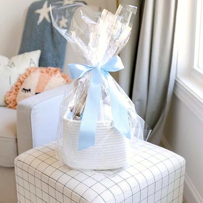 NaturalCozy Storage Cubes 9”x9”x7”Cotton Rope Woven Baskets - Image 6