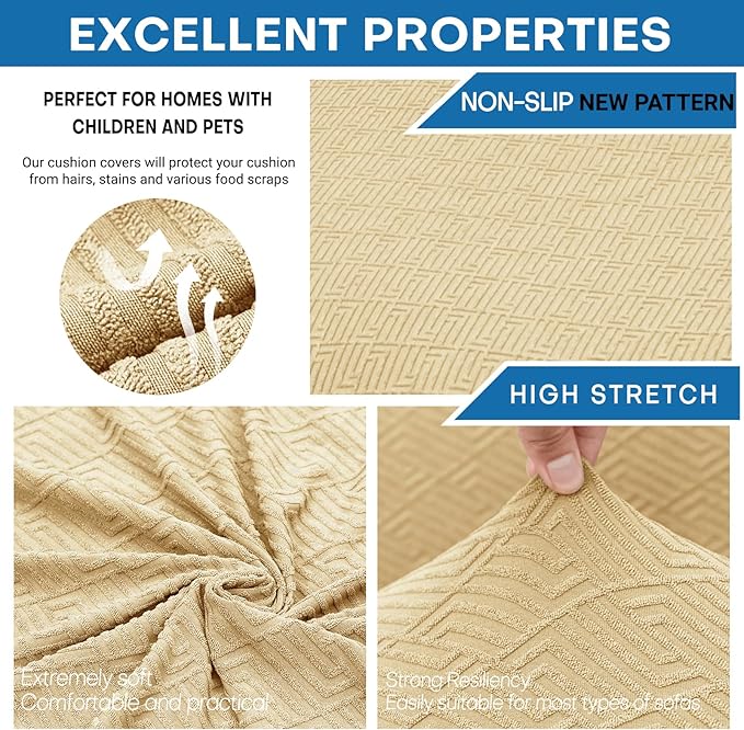 XINEAGE 2026 New 4 Pieces Extra Large Couch Covers - Image 2