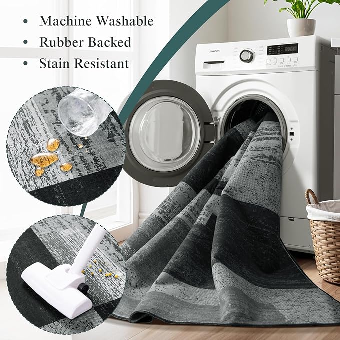 LIANLAM 8x10 Washable Area Rugs - Image 4