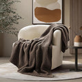 EVERGRACEHOME Chunky Chenille Knit Throw Blanket by EVERGRACEHOME