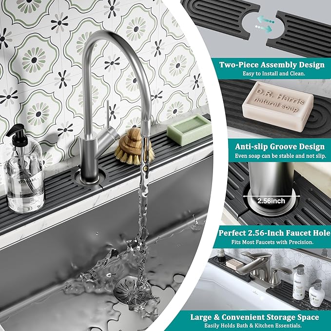 Stone Faucet Mat for Kitchen Sink - Image 7