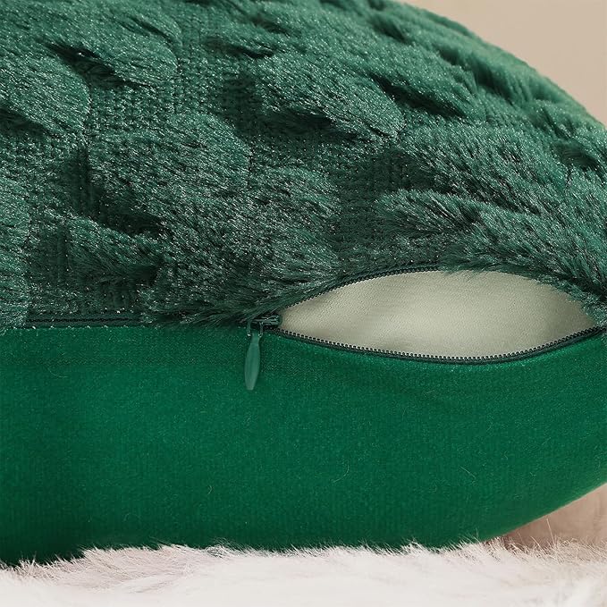 decorUhome St. Patrick’s Day Shamrock Green Pillow Covers 16x16 Inch Set of 2 - Image 9