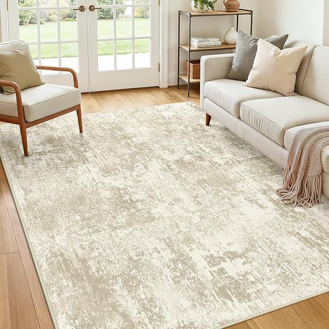 Washable Area Rugs 6'x9' Non-Slip Modern Abstract Soft - Image 8