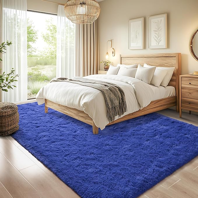 Chicrug Soft Area Rugs for Bedroom Living Room Plush Fluffy Rug 4x6 Feet - Image 3