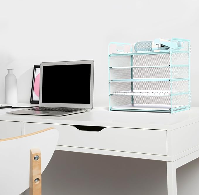 Letter Tray Paper Organizer 5-Tier Desk Organizer File Organizer Paper Holder - Image 4