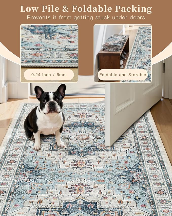 Madane Washable Entry Rug 3x4, Area Rugs - Image 6