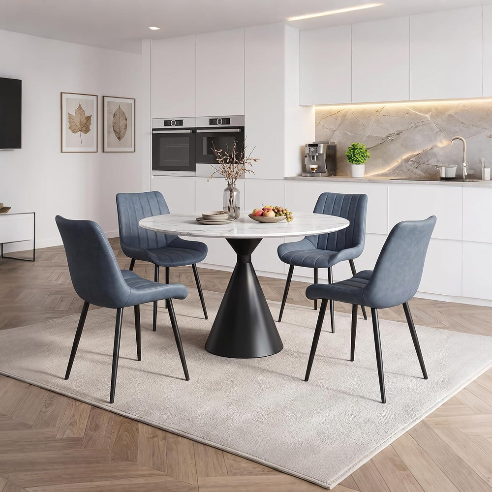 CLIPOP Dining Chairs Set of 2, Faux Leather Dining Chairs with Upholstered Se...
