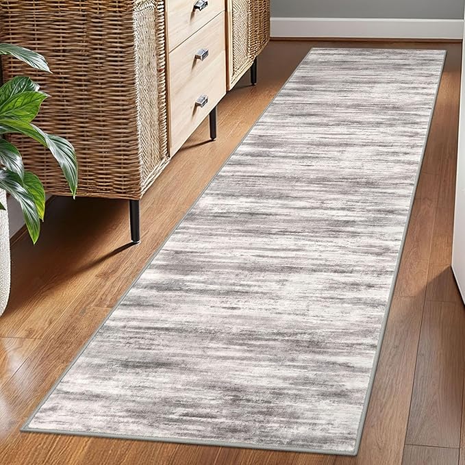 KOZYFLY Modern Abstract Washable Rug Runner 2x7 Hallway Runner Rug Non-Slip by KOZYFLY