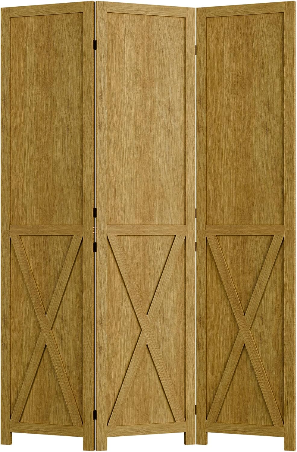 Cozy Castle Wood Room Divider, 3 Panel 66.9 Inch Privacy Screen, Folding Wall...