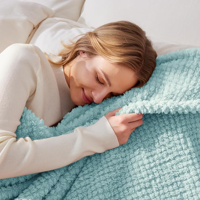 Whale Flotilla King Size Fuzzy Fleece Blanket - Image 3