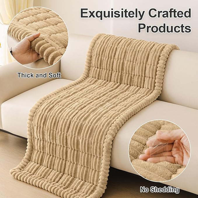 hyha Couch Covers for Dogs Washable, Non Slip Plush Dog Sofa Protectors - Image 8
