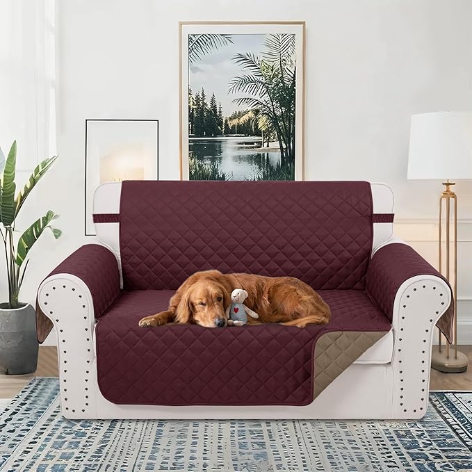 Reversible Loveseat Sofa Covers Couch Cover Furniture Protector - Image 2